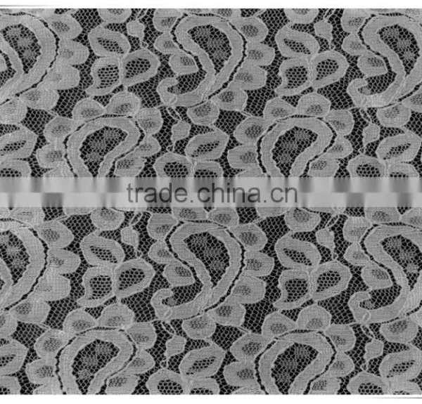 100%Polyester High Quality Custom Chemical Lace for Wedding Dress photo-4