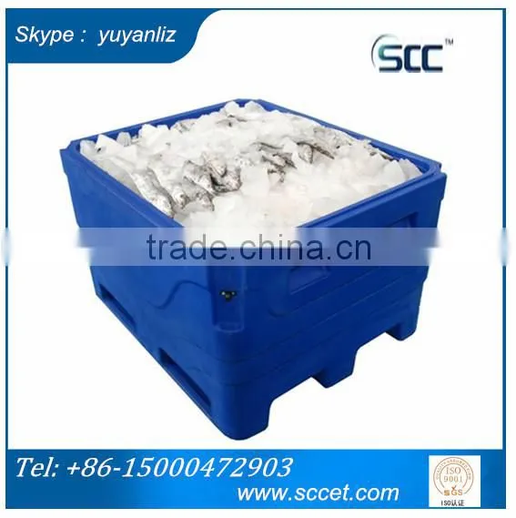 Rotomold Plastic Tub, Insulated Storage Tub 1000L for Fish, Shrimp & Meat photo-5