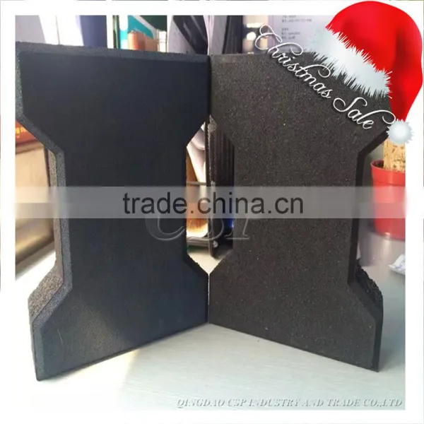 Dogbone Recycle Rubber Tile Mat Brick for Horse Stable Driveway Pathway Various Color Available Accept Customize photo-3