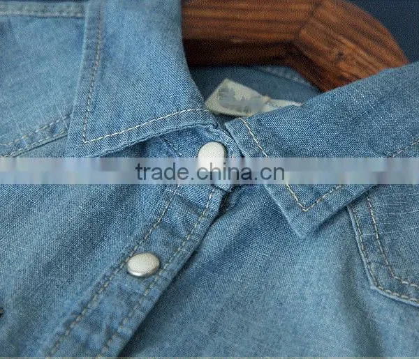 2016 Spring Fashion Cotton Ladies Jeans Shirts photo-5