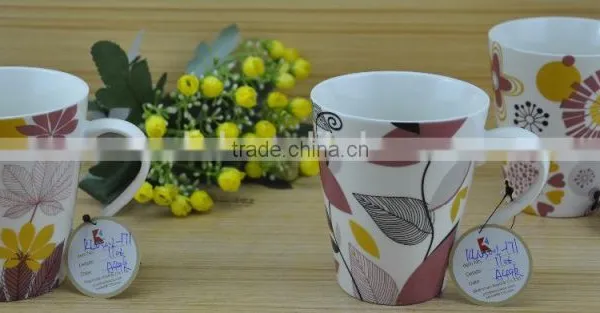 11OZ Twitter Bird Design Full Decal Print Tea Cups, Shiny Surface Porcelain Mug, KL5016-A409 photo-5