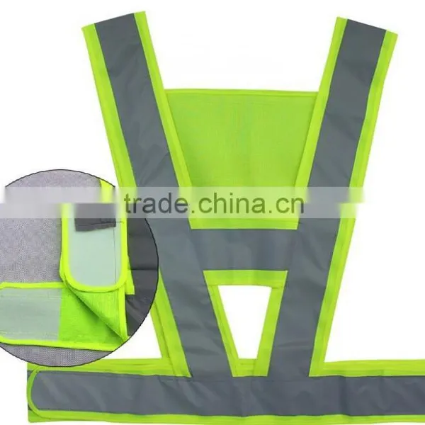 Super Reflective Vest V-shape Reflective Clothing Reflective Overalls photo-2
