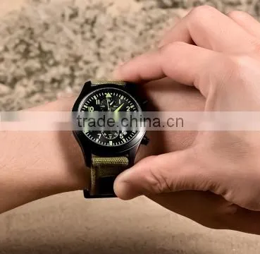 Yangbin 2015 Hot Sale Custom Clear Dail Nato Nylon Band Watch photo-3