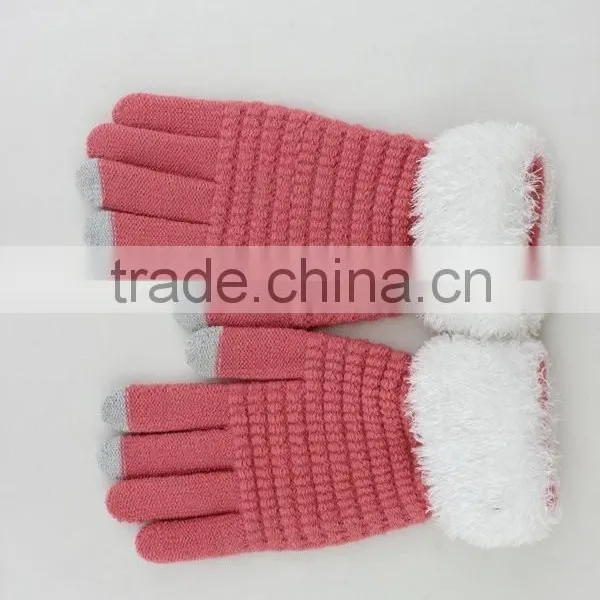 Winter Warm Touchscreen Glove With Three Conductive Fingertips for Smart Phone photo-3