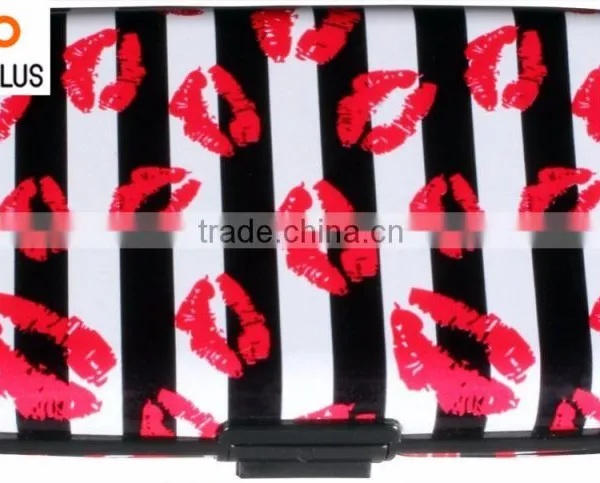 Luckiplus Inventory Pink With White Dots Aluminum Wallets Identity Theft Blocker photo-3
