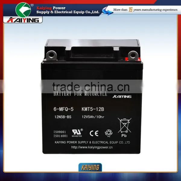 12V5AH Rechargeable Free Maintenance Scooter Motorcycle Battery 12N5L-BS