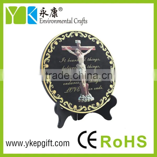 Religious Jesus Cross Images Activated Carbon Carving Craft for Table Decoration photo-3
