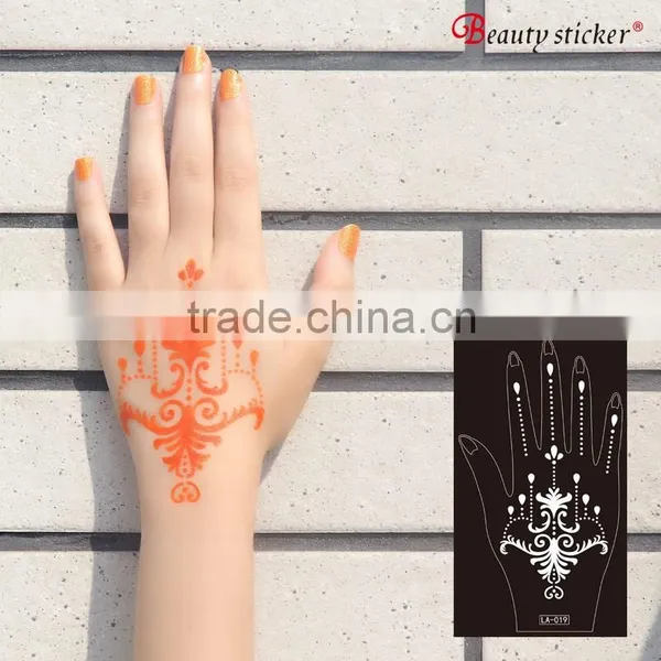 Black Plastic Temporary Airbrush Tattoo Stencil photo-2