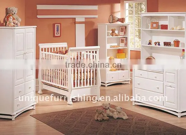 KX-02 High Quality Solid Pine Wood Baby Cot,baby Bed for Sale photo-6
