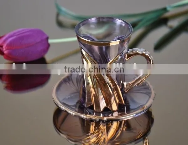 CREATIVE HOT SALING MACHINE PRESSED CUPS AND SAUCERS photo-2
