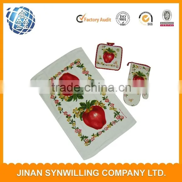 Kitchen Use Heat Resistant Kitchen Cooking Gloves With Cotton Filling photo-2