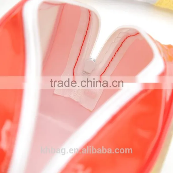 Wholesale Custom Clear Waterproof Stand-up Frosted Pvc Cosmetic Pouch With Plastic Zip photo-2