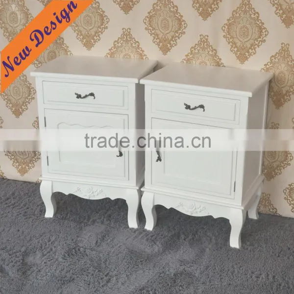 Recycled Wood Promotional White Factory Wholesale Nightstand