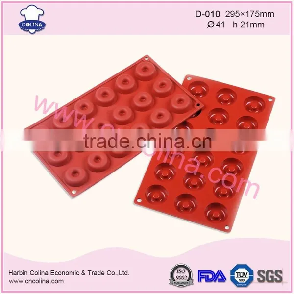 Round Dounts Shape Silicone Cake Mould Cake Baking Pans photo-2