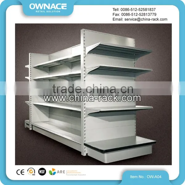 Plain Back Panel Shelf Display Supermarket Gondola Shelving photo-2