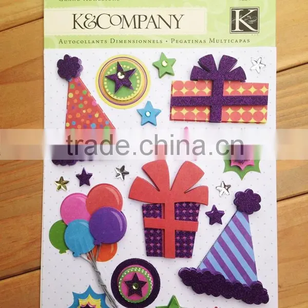 Christmas Snowman Glitter Window Sticker for Promotional Gifts photo-3