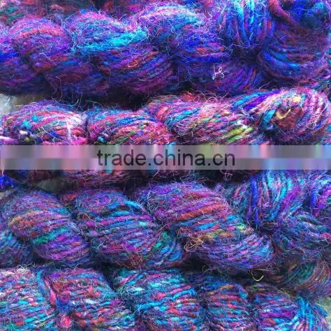 MULTY VILOT COLOR SARI SILK YARN