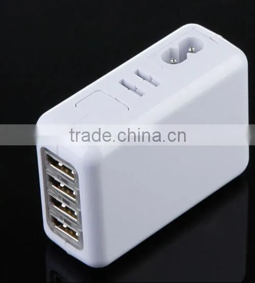 4 Port USB EU/AU/US/UK AC Adapter Plug Travel Charger / Convertible Plug Charger / USB Adapter photo-2