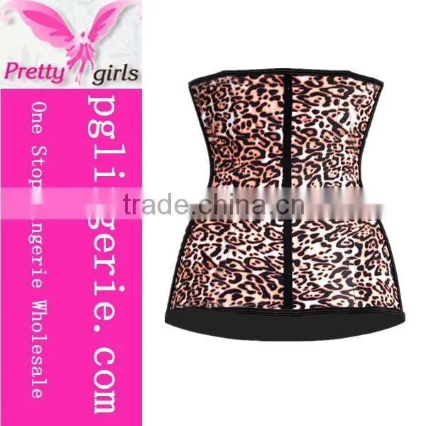 Classic Latex Waist Cincher and Leopard Print Latex Waist Trainer Corset photo-2