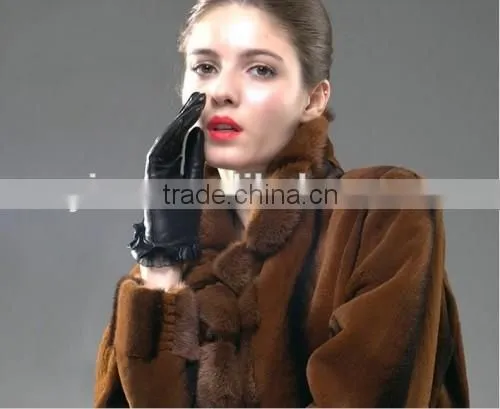 Hot Fashion Girls Leather Gloves First Grade Girls Leather Gloves photo-3