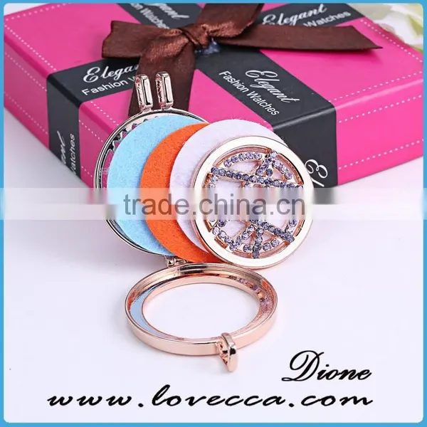 Alloy Oil Diffuser Locket Necklace Aromatherapy Necklace photo-4