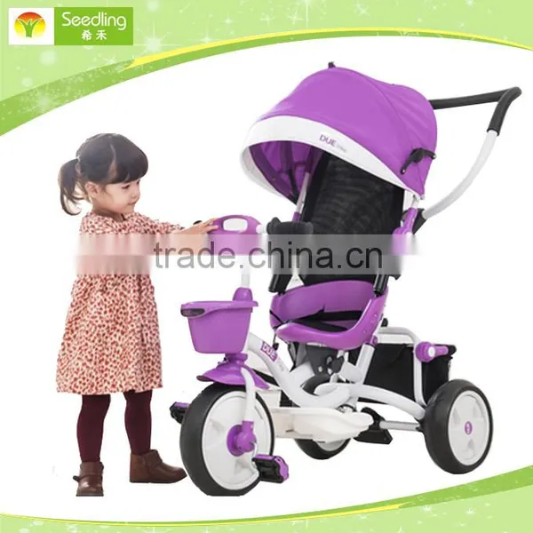 Buy Tricycle Tricycle for Children Small Purple Infant 3 in 1 Tricycle Toddler photo-2