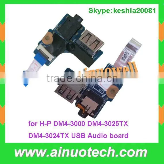 for HP DM4-3000 DM4-3025TX DM4-3024TX laptop USB Audio board laptop parts