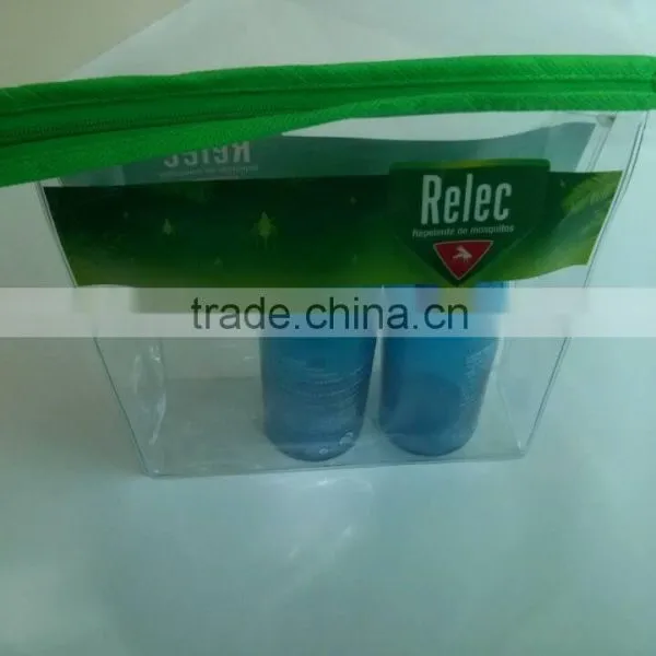 Clear Transparent Waterproof Zippper Plastic Cosmetic Bag photo-2