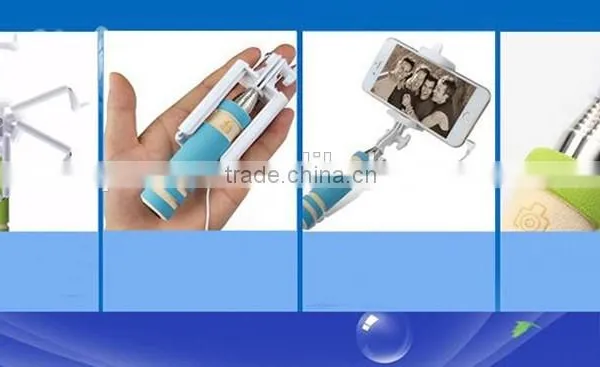 Wholesale Factory Cable Take Pole With Cable NO Need Bluetooth No Need Charger Selfie Stick photo-6