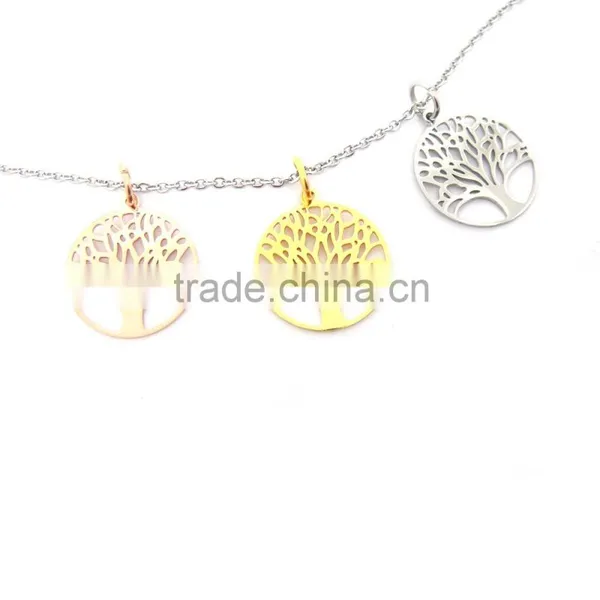 Best Price Stainless Steel 20mm Small Family Tree of Life Charms photo-2