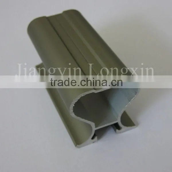 Sandblasted Champagne Anodized Aluminum Sliding Door Profile