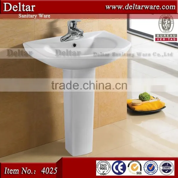 Chaozhou Porcelain Basin With Floor, Wash Basin With Stand for Sale, Basin Pedestal in Top Quality photo-6