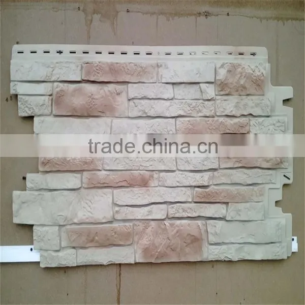 Cheap Stacked Stone Siding Wall Panel Plastic Faux Stone Wall Panel