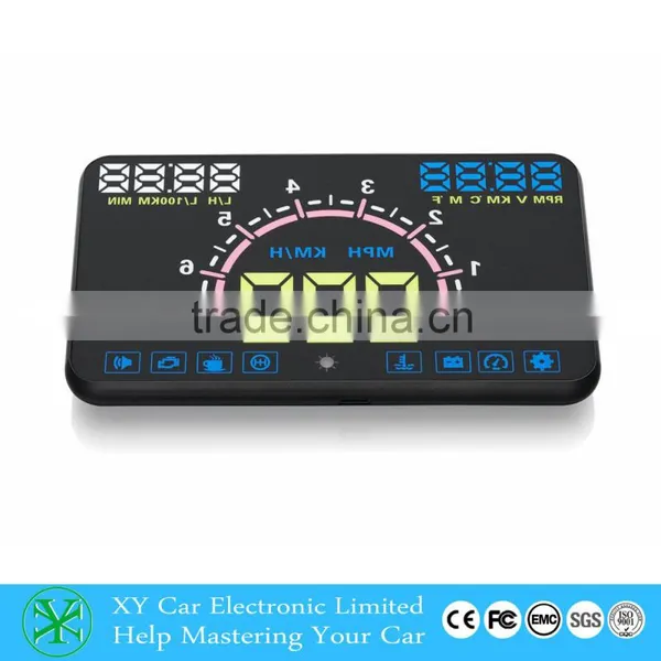 5.8 Inch Car HUD Head Up Display System OBD II Speed Monitor ,hud Speed Display XY-HUDE350 photo-2
