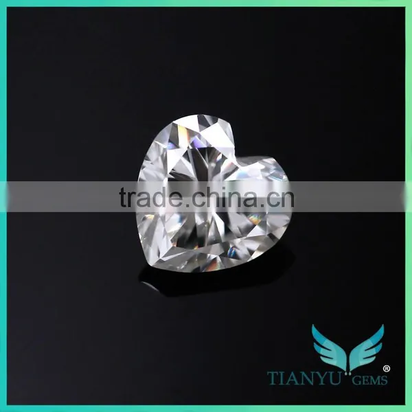 Moissanite Wholesale Heart Shape 6*6mm Moissanite Wedding Sets photo-2