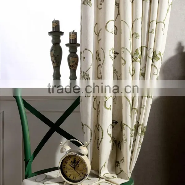 Wholesale Home Voile Curtains and Ready Embroidery Sheer Fabric photo-3