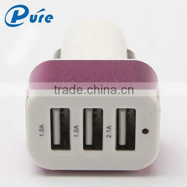 Factory Direct Supply 3 USB Car Charger Wholesale,Smart Car USB Charger for IPhone photo-4