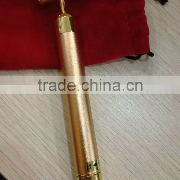 Vibration Theory T Shaped 24k Gold Bar With Gold Clad Bar Electro Lymphatic Drainage Machine photo-2