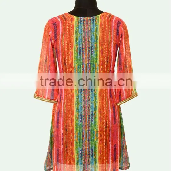 Latest Indian Designer Party Wear Handwork Kurti photo-4