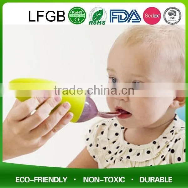 Wholesale OEM Silicone Baby Bottle Spoon With Storage Cap Easy For On-the-go Baby Accessories photo-5