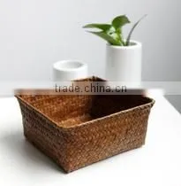 3set Square/ Mini/ Wicker/ Inexpensive/ Wicker Basket photo-3