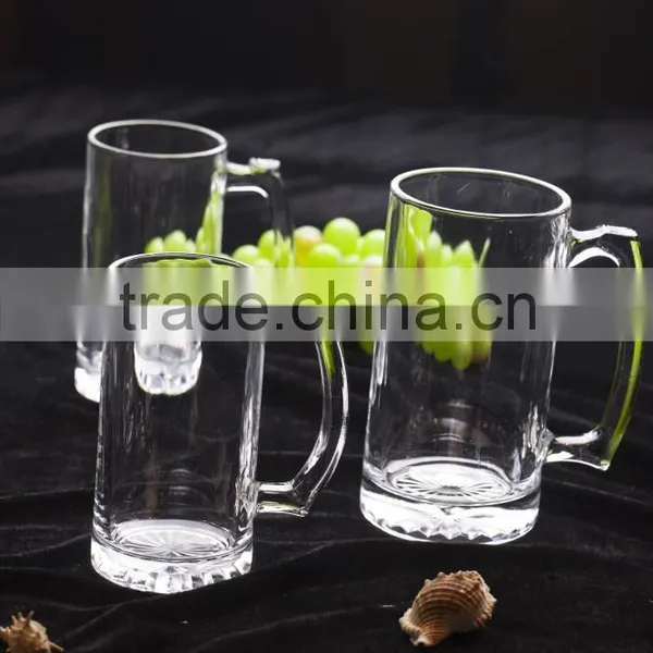 Clear Glass Beer Cup With Handle Glass Tea Cup From Shandong photo-2