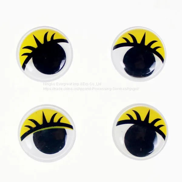 Wiggly Plastic Eyes With Eyelash