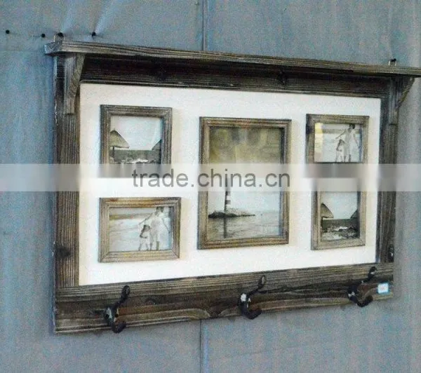 2016 Latest Wooden Decorative Wall Shelf With Frames photo-6