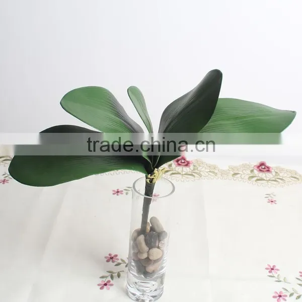 SJ013831 High Quality Real Touch Leaves From Artificial Phalaenopsis Orchid Flower/orchid Leaves photo-3