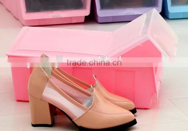 Colorful Thicker With Cover Storage Box Plastic Shoe Boxes photo-4