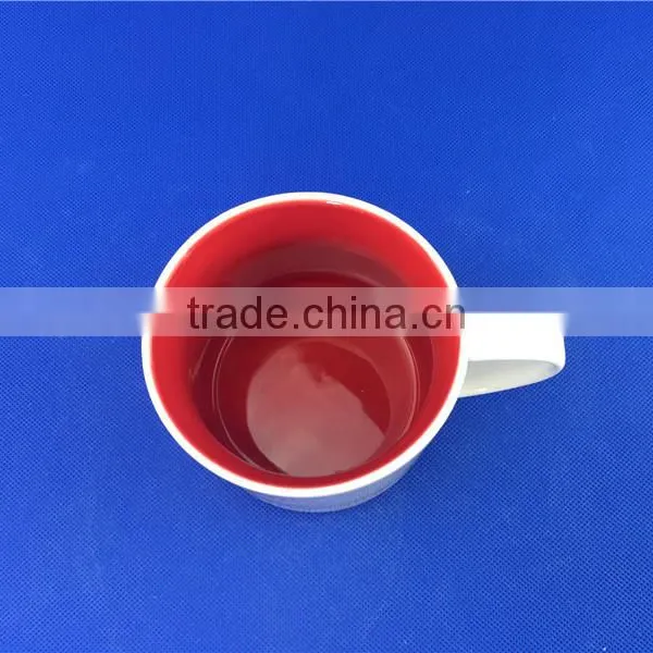 16 oz Glazed Red Color Ceramic Sublimation Coffee Mug photo-2