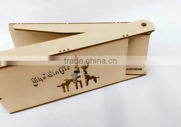 Hot Selling Large Capacity Cheap Custom Pattern Student Wooden Pencil Case photo-3