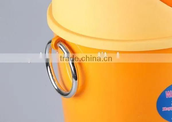 Rubbish Bin Household Garbage Can With Ears/Plastic Trash Can photo-3