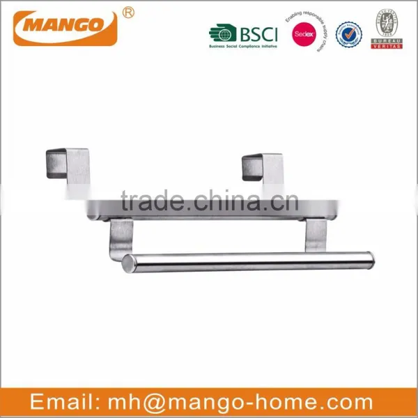 Wall Mounted Dual Tier Chrome Plating Metal Bathroom Rack photo-6